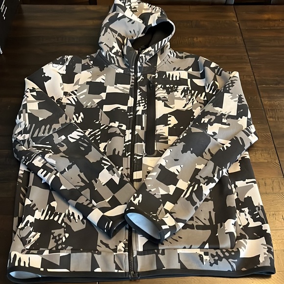 EUC Nike Tech Fleece Full Zip Hoodie Jacket Mens Digi Snow Camo XL - Picture 3 of 8